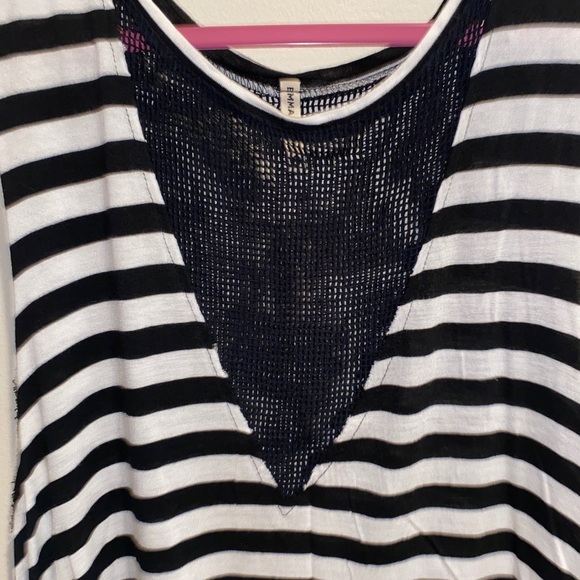 LF Black & White Mesh Tank - Picture 2 of 3